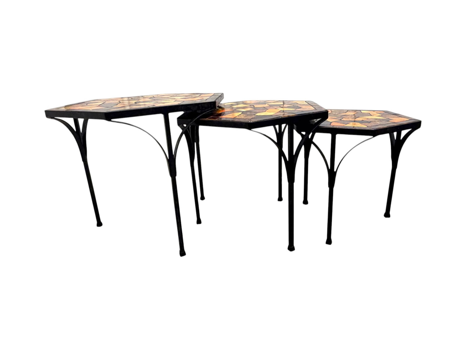 3 Jon Matin Tile Top Nesting Tables - 6