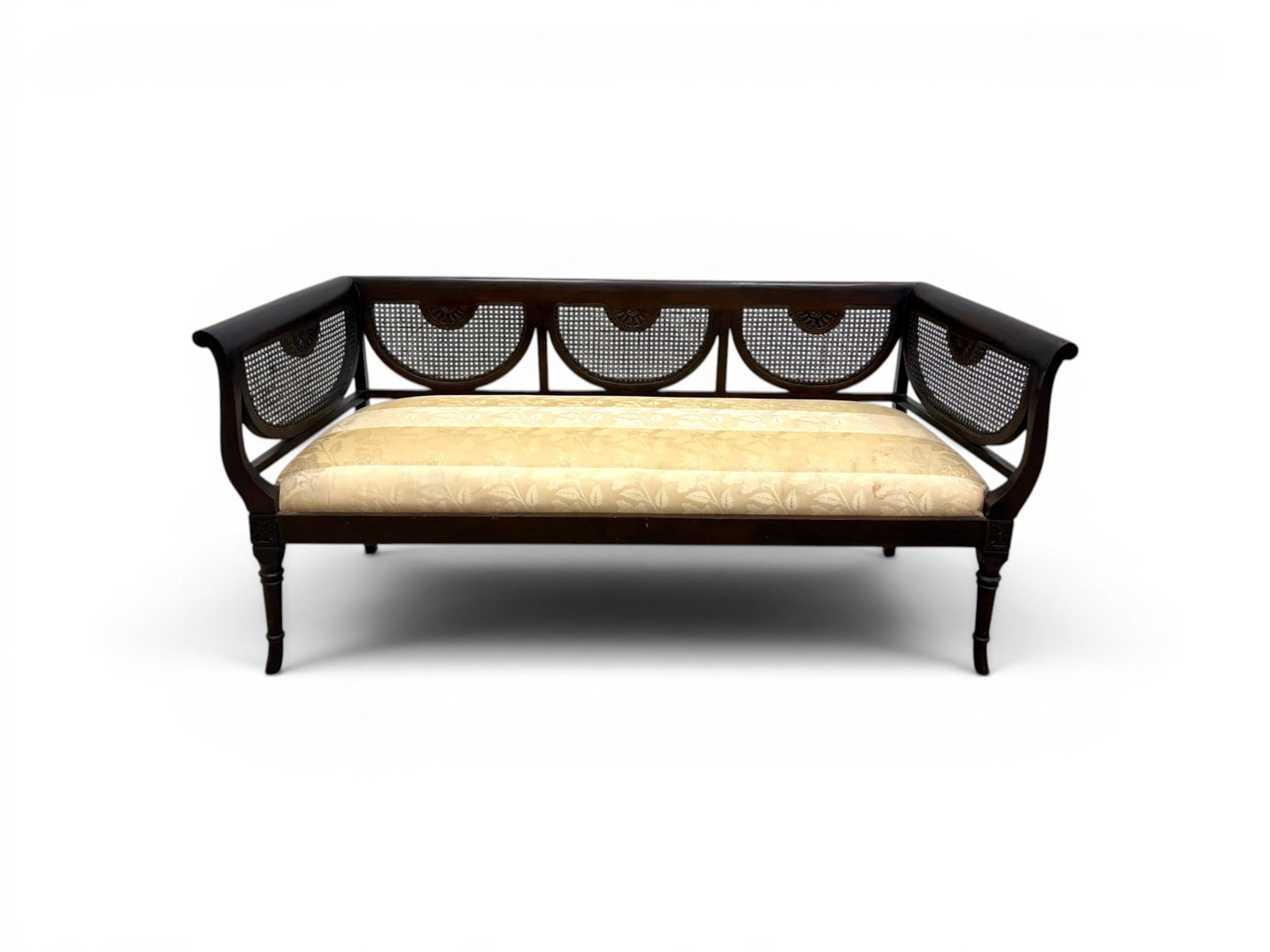 Regency Style Cane Back Settee (1 of 12)