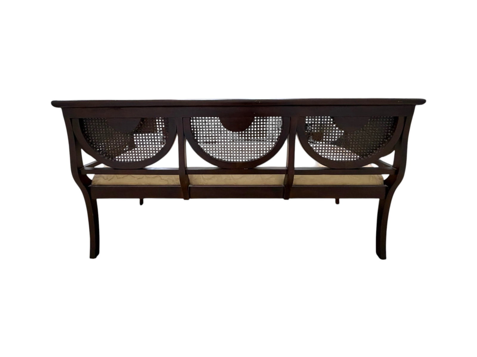 Regency Style Cane Back Settee - 3