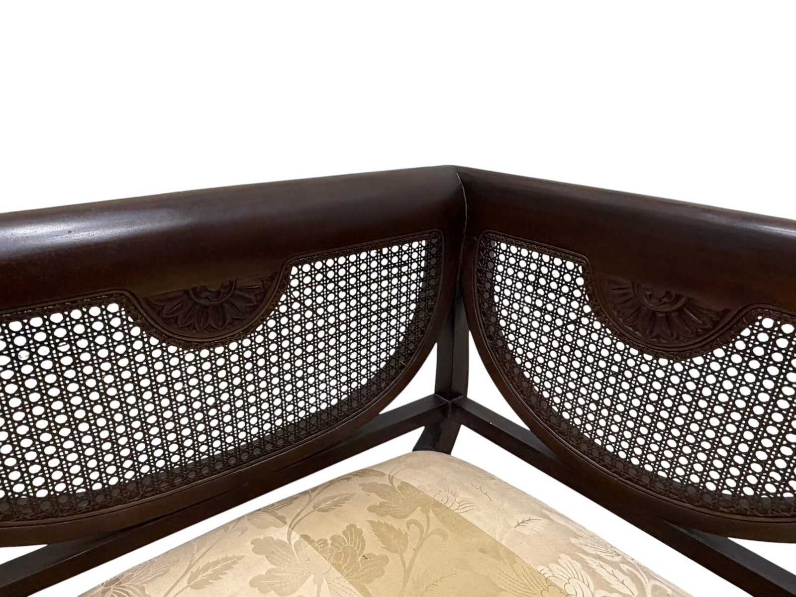 Regency Style Cane Back Settee - 6