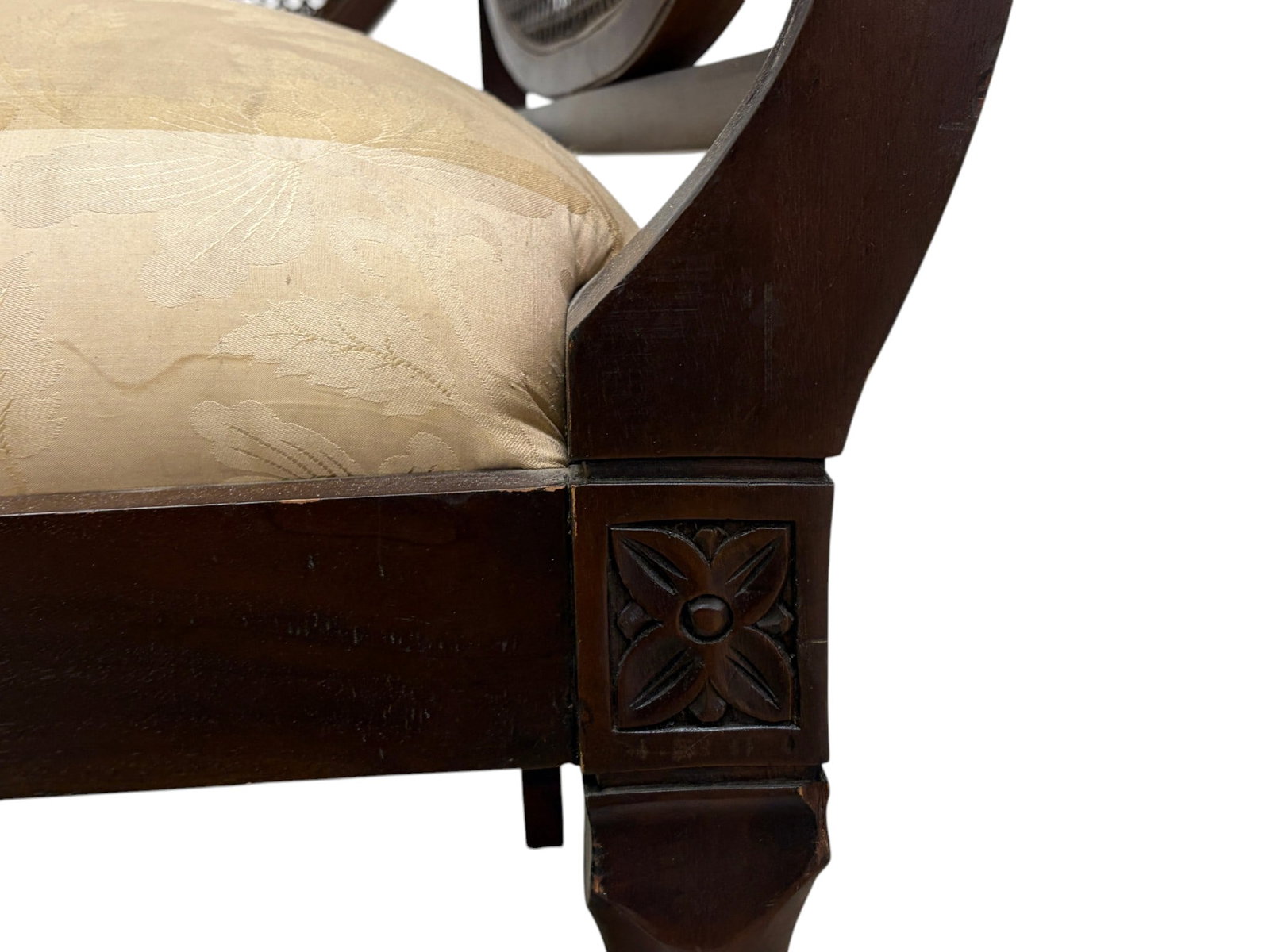 Regency Style Cane Back Settee - 9