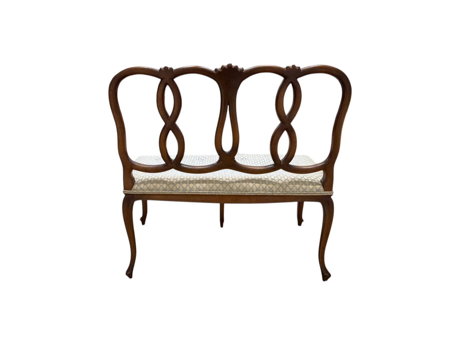 French Style Ribbon Back Settee - 4