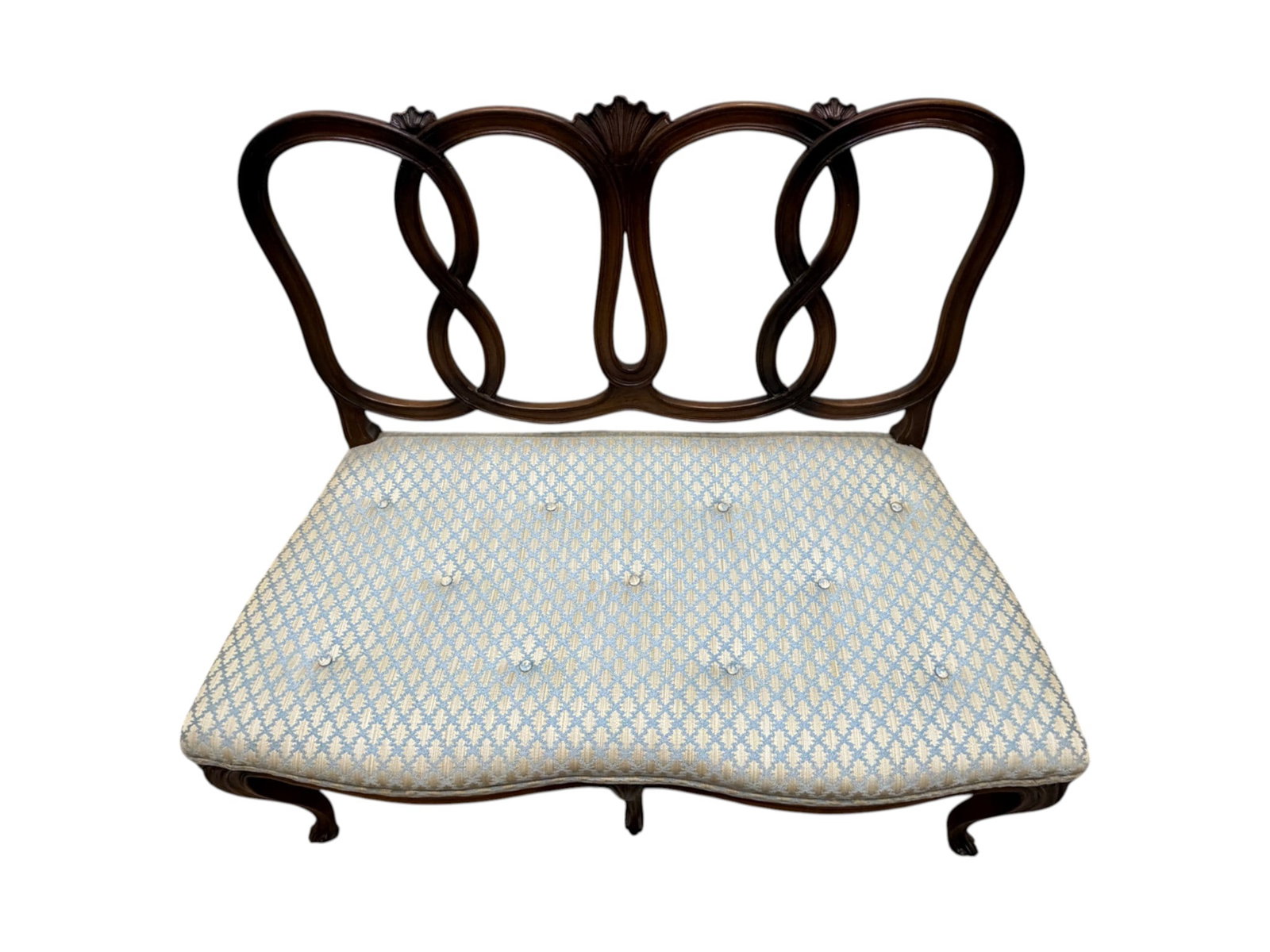 French Style Ribbon Back Settee - 6