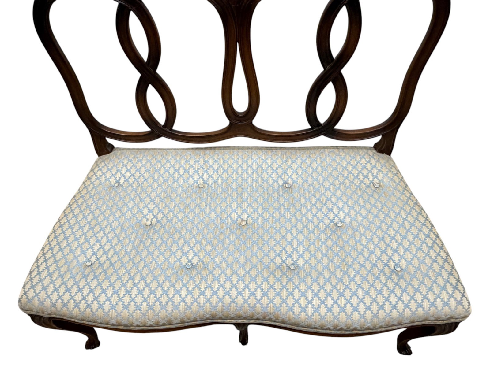 French Style Ribbon Back Settee - 7
