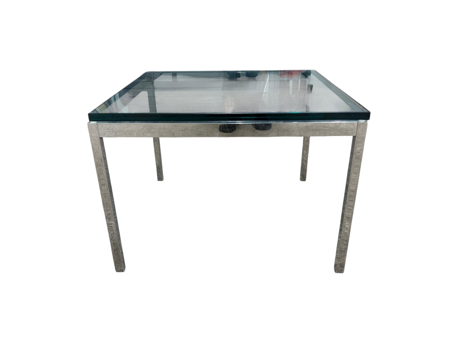 Chrome & Glass Side Table - 3