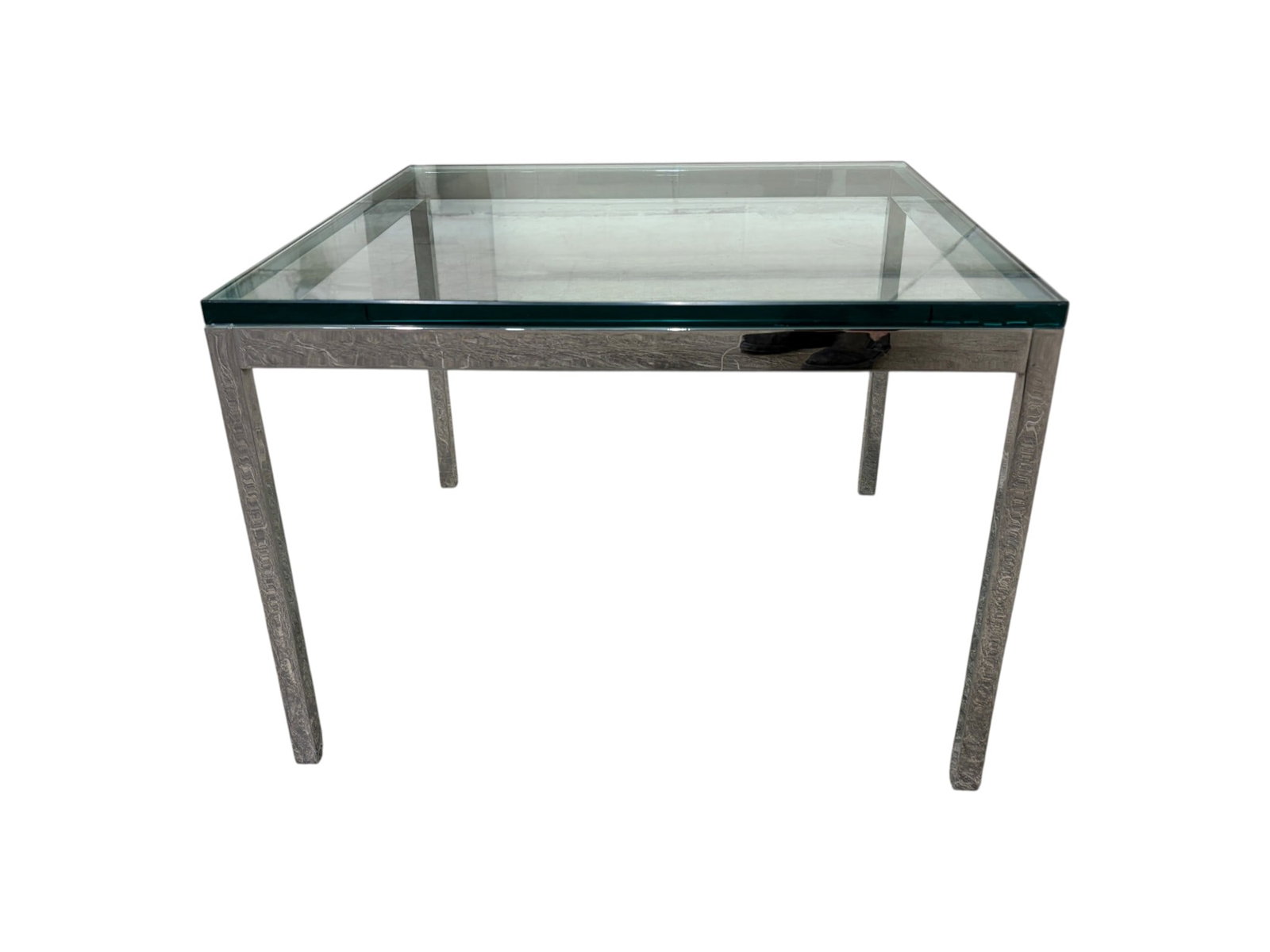 Chrome & Glass Side Table - 5