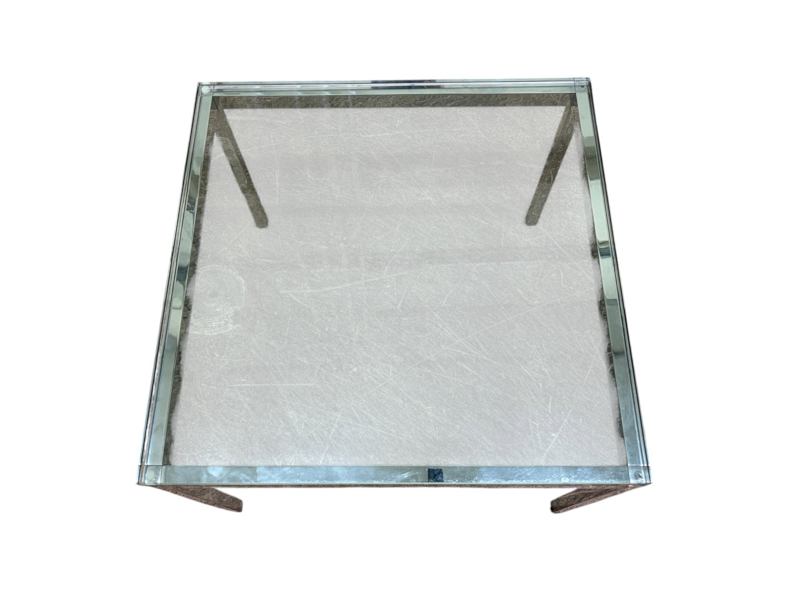 Chrome & Glass Side Table - 6