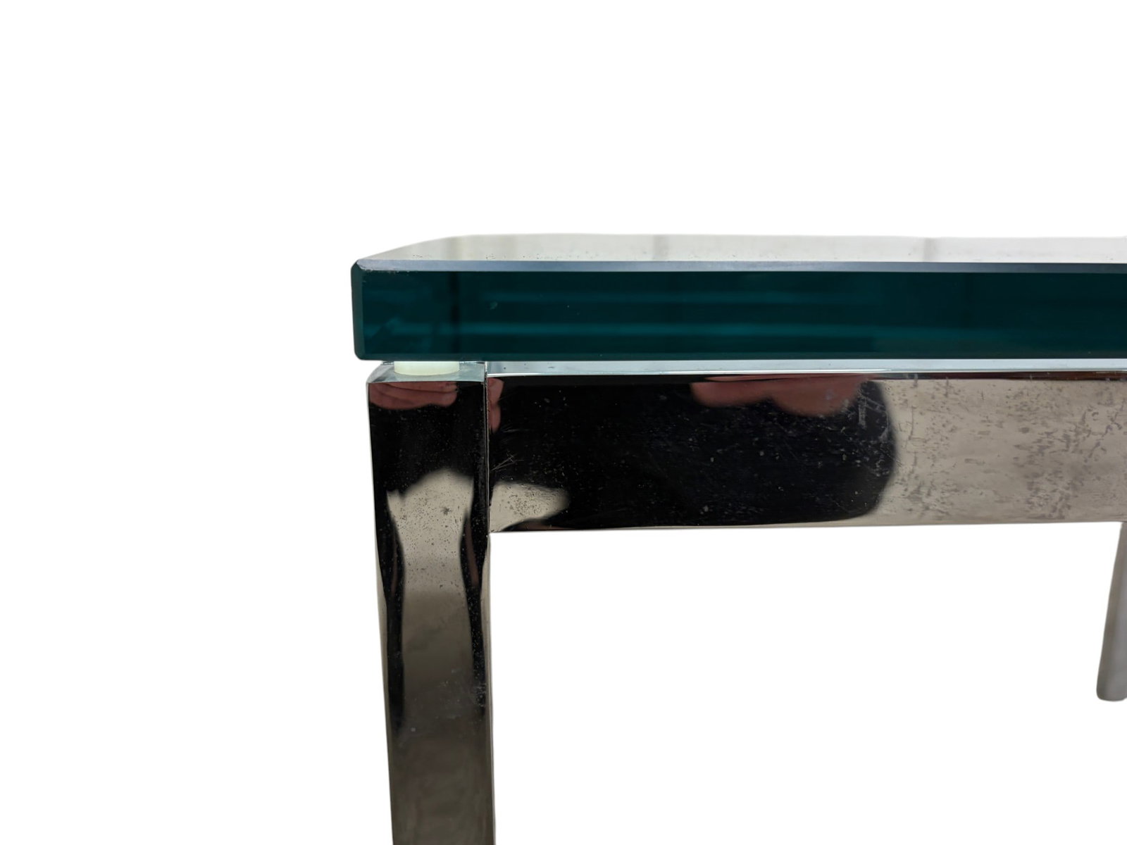 Chrome & Glass Side Table - 7