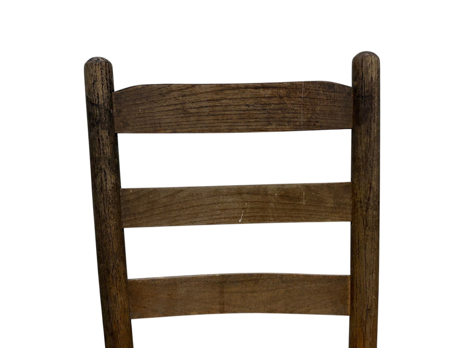 3 Primitive Ladderback Chairs - 9