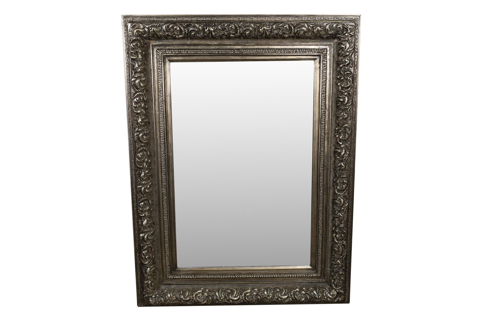 Rococo Style Silver Leaf Mirror (1 of 4)