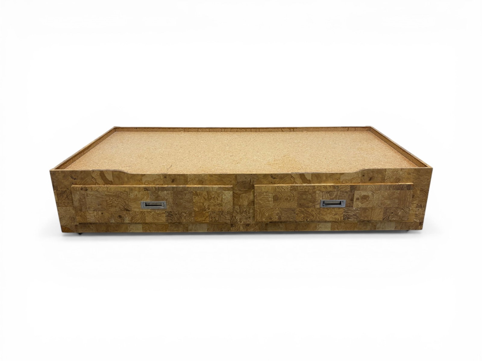 Burl Laminate Veneer Trundle Bed (1 of 12)
