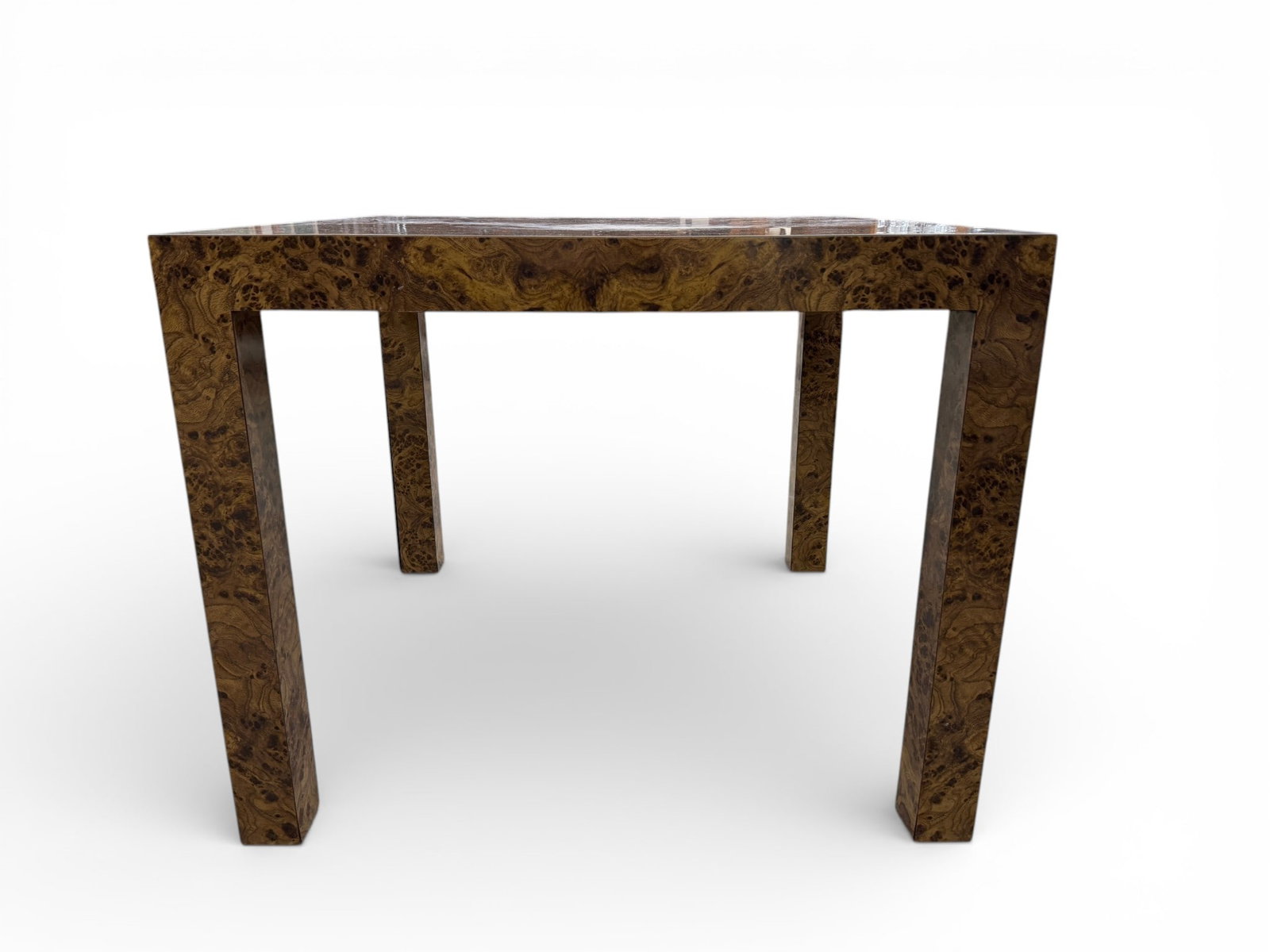 Laminate Burl Square Table - 12
