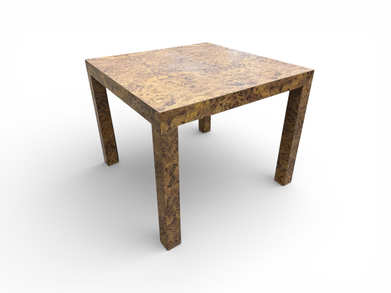 Laminate Burl Square Table - 2