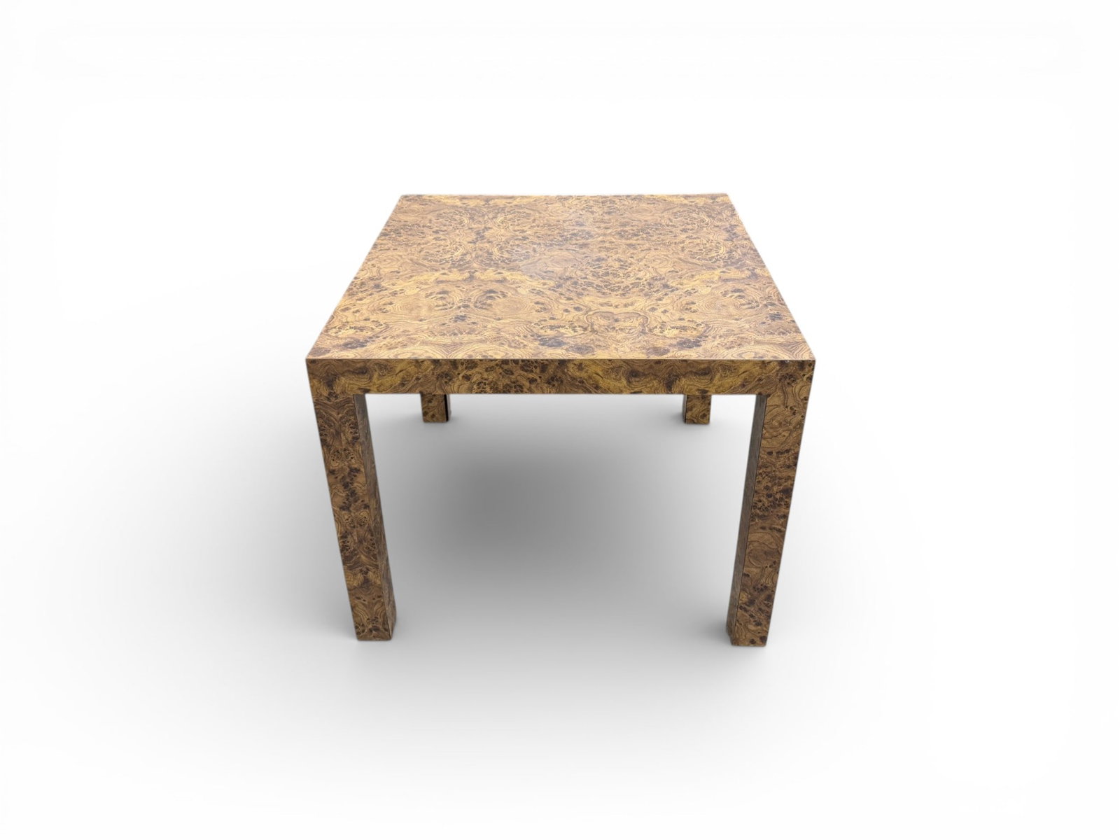 Laminate Burl Square Table - 3