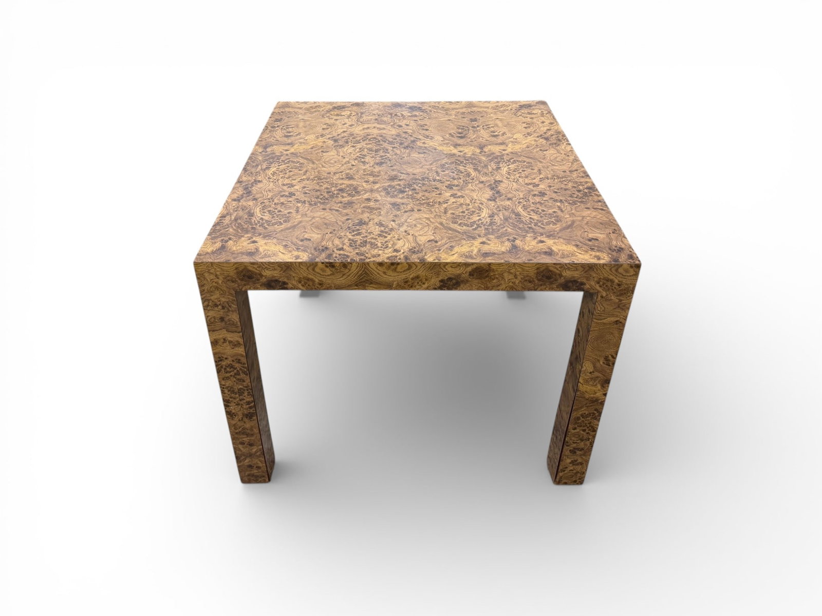 Laminate Burl Square Table - 8