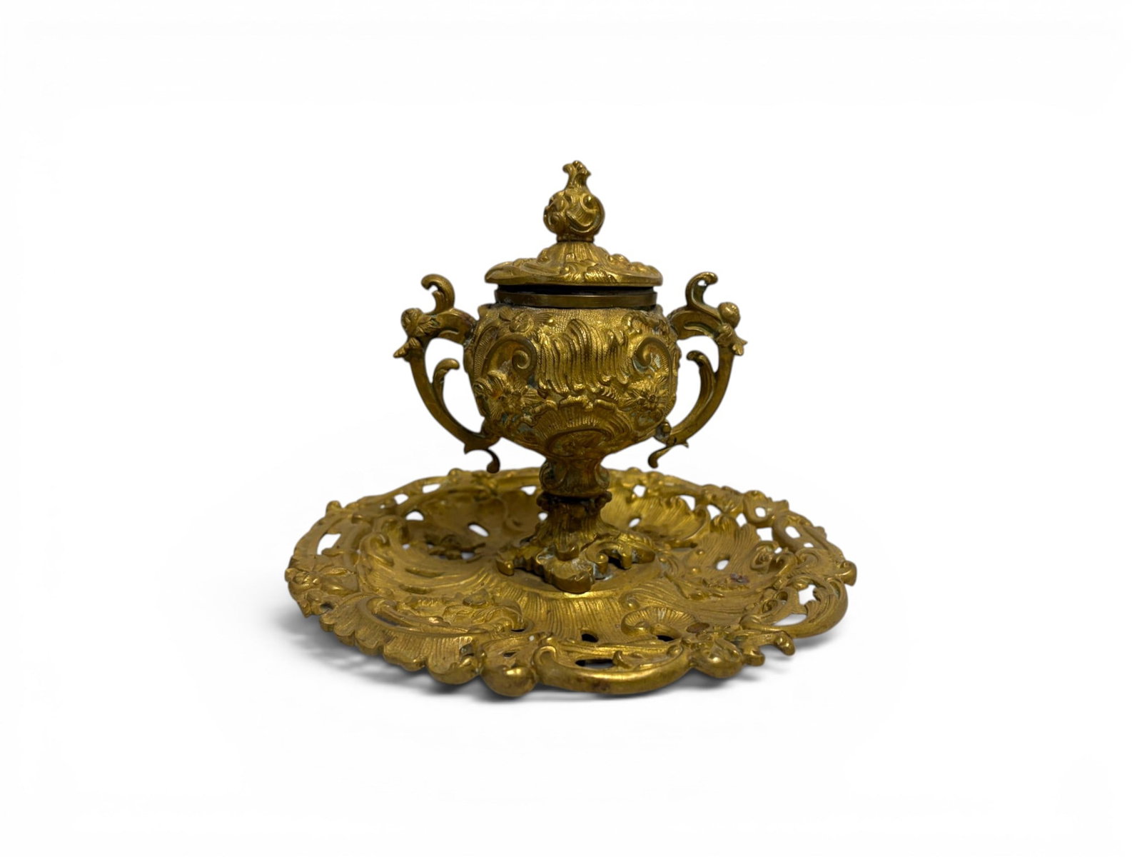 French Gilt Bronze Inkwell (1 of 7)