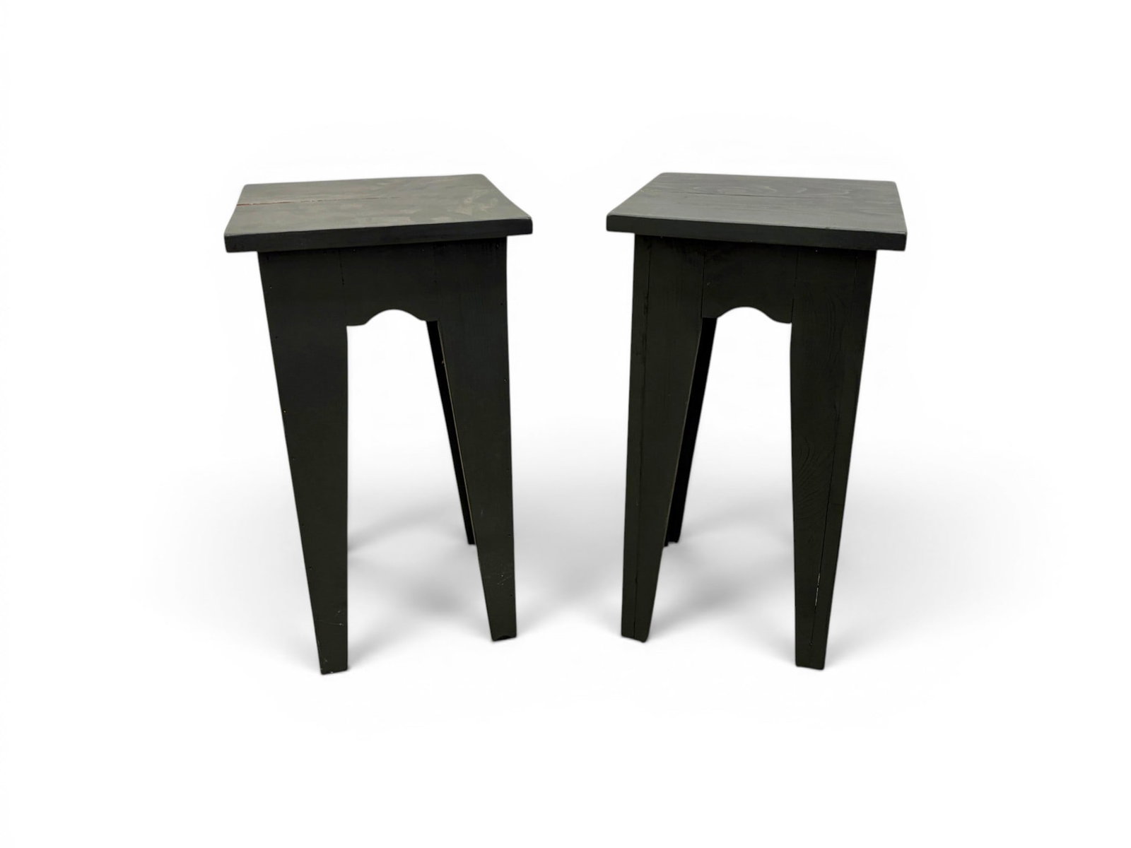 Pair Primitive Style Painted Stands (1 of 9)