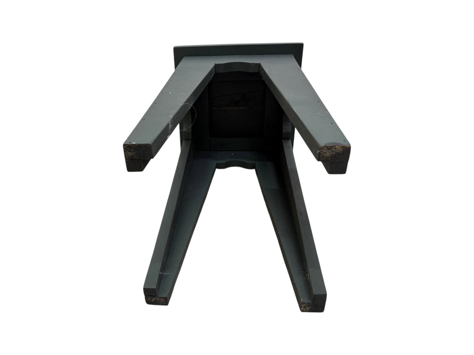 Pair Primitive Style Painted Stands - 9