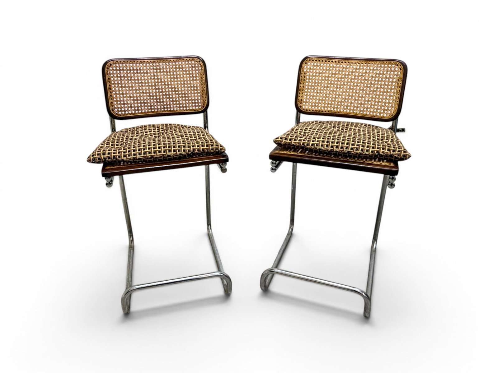Pair Marcel Breuer Style Cesca Stools (1 of 13)