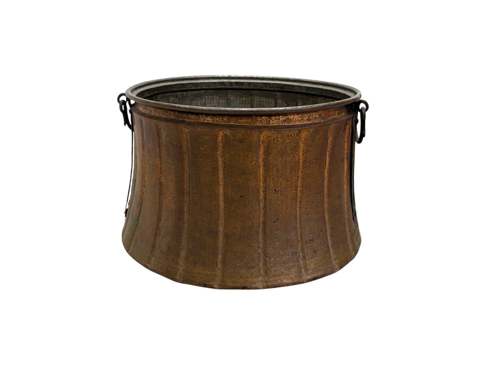 Hammered Copper Cauldron / Planter - 3