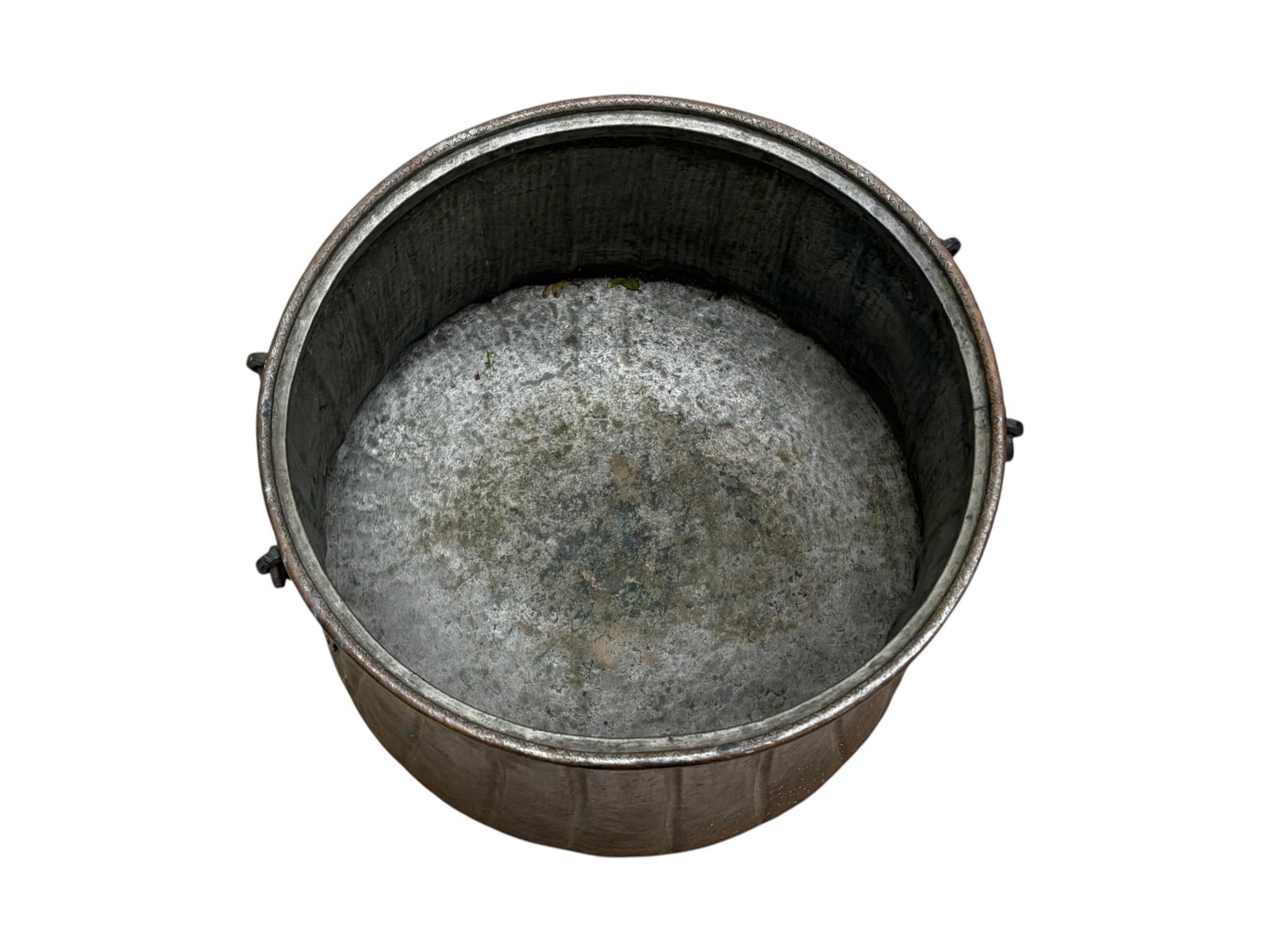 Hammered Copper Cauldron / Planter - 6