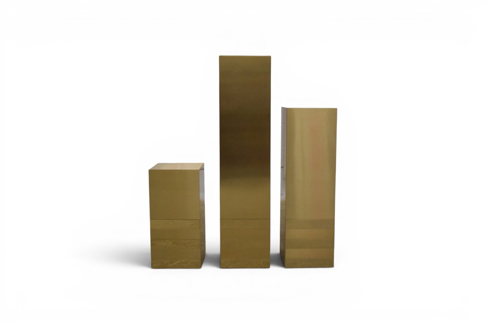 3 Paul Evans Style Brass Plinths (1 of 13)