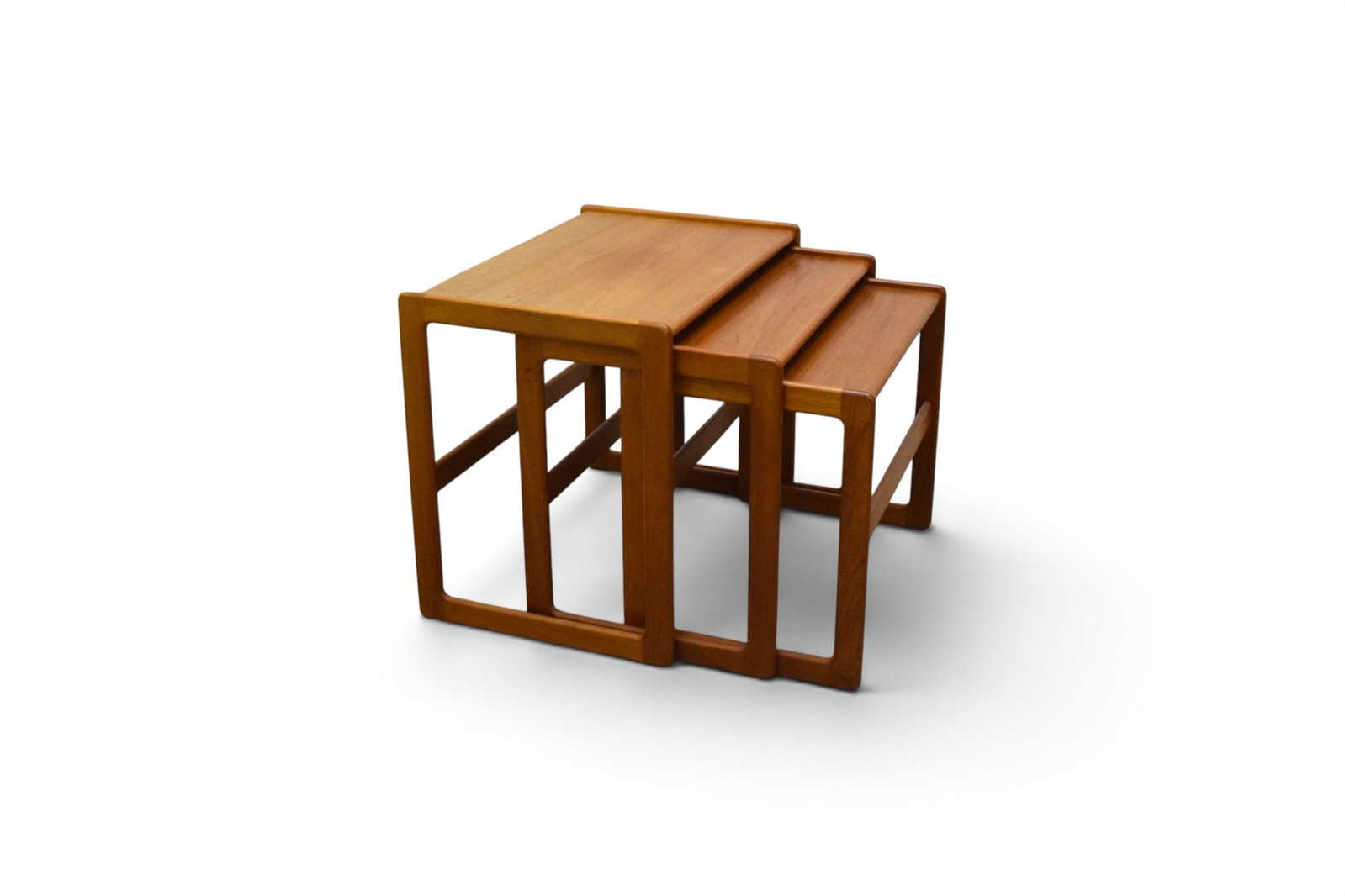 Danish Modern Teak Nest of 3 Tables (1 of 13)