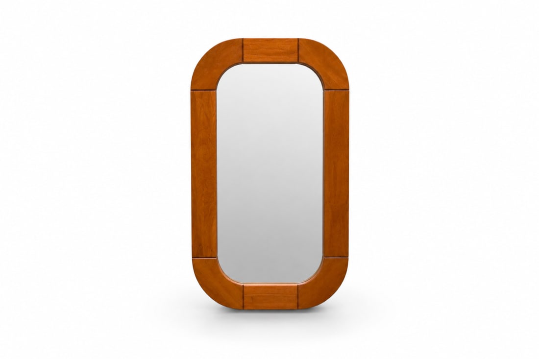 Ansager Mobler Teak Danish Modern Mirror: Ansager Mobler Danish modern teak mirror. Dimensions: H: 38.75" W: 23" D: 1"