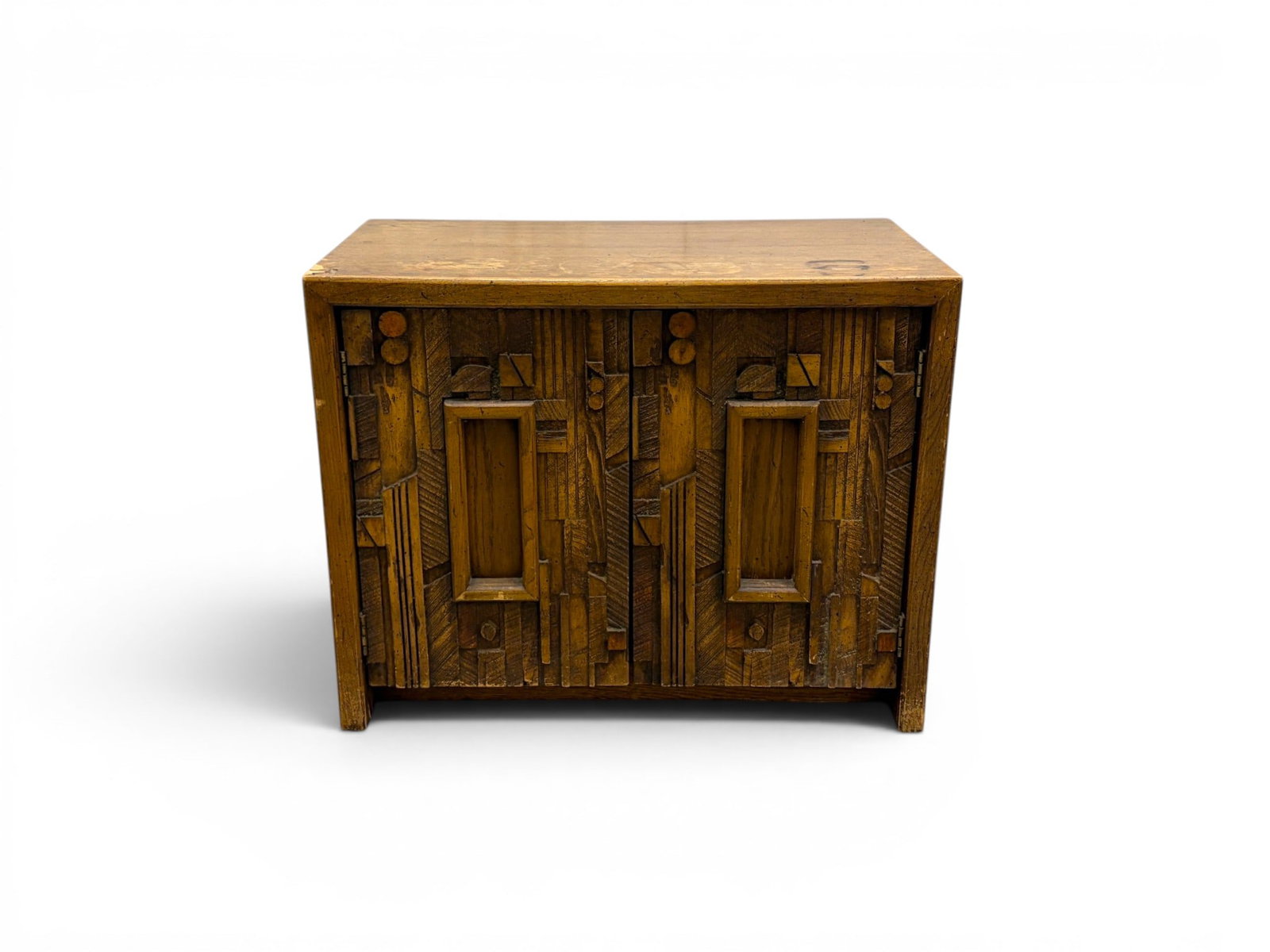 Lane Pueblo Brutalist Nightstand (1 of 12)