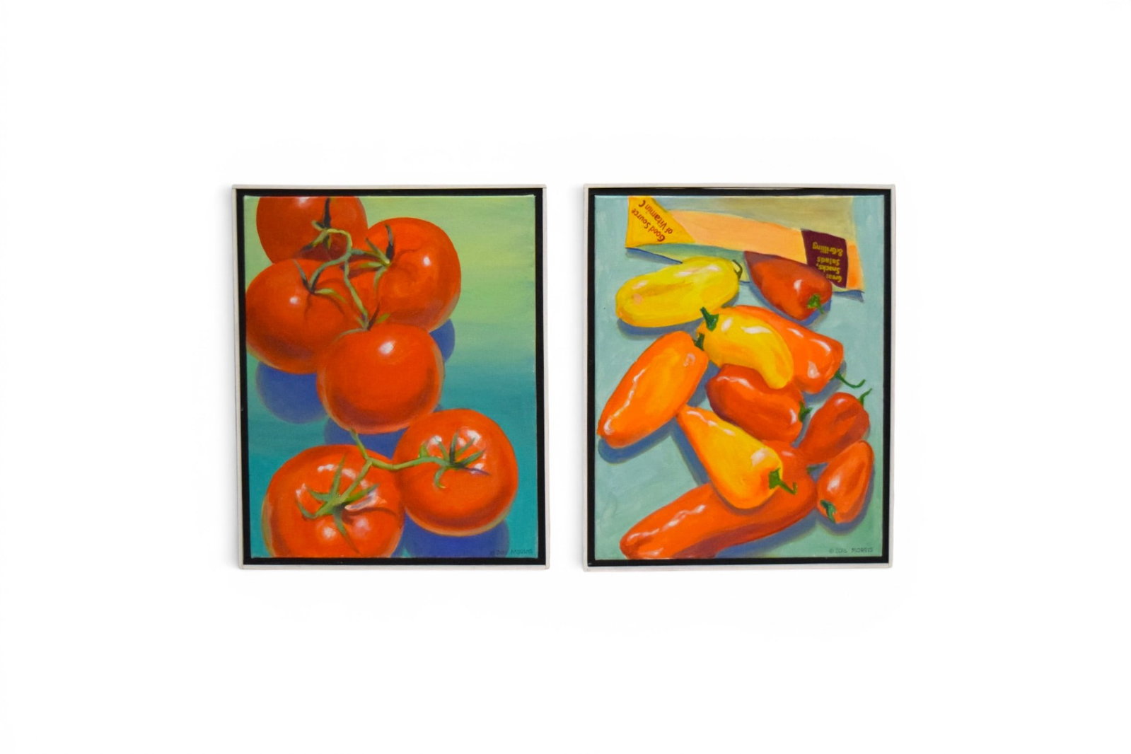 2 Michael Morris Oils on Canvas Still Lifes (1 of 4)