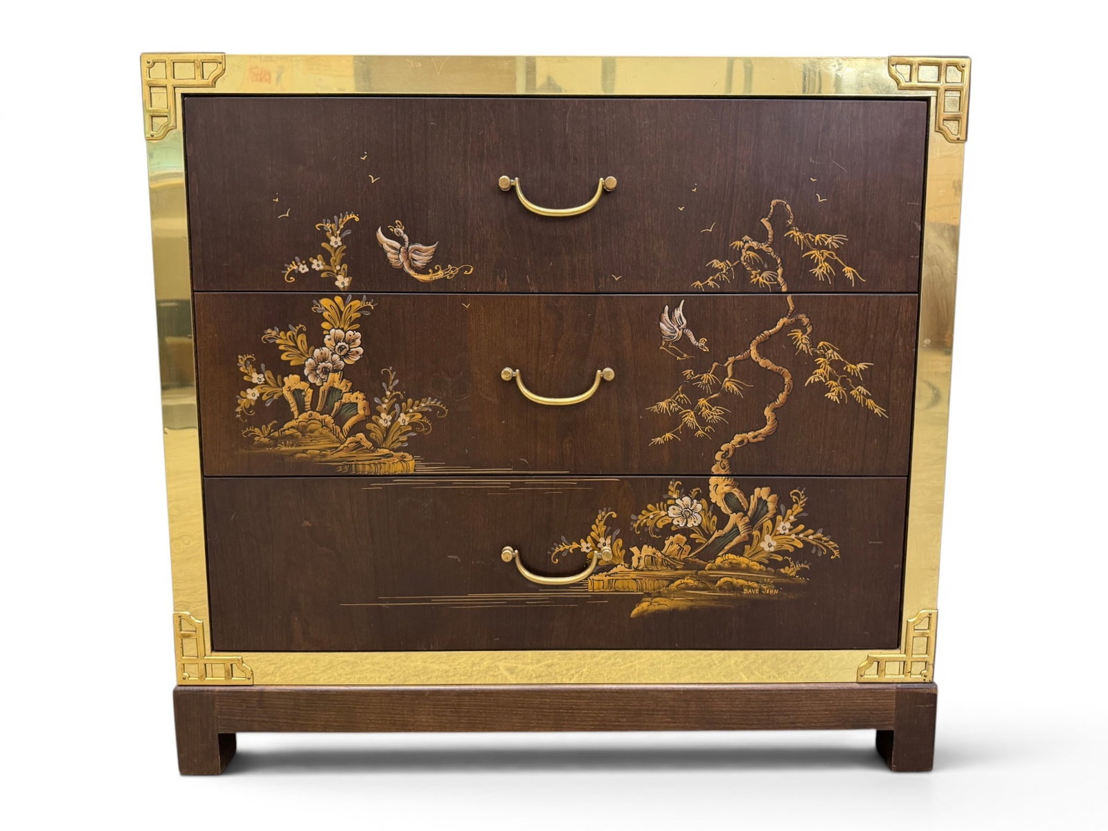 Brass Covered Chinoiserie Chest of Drawers (1 of 12)