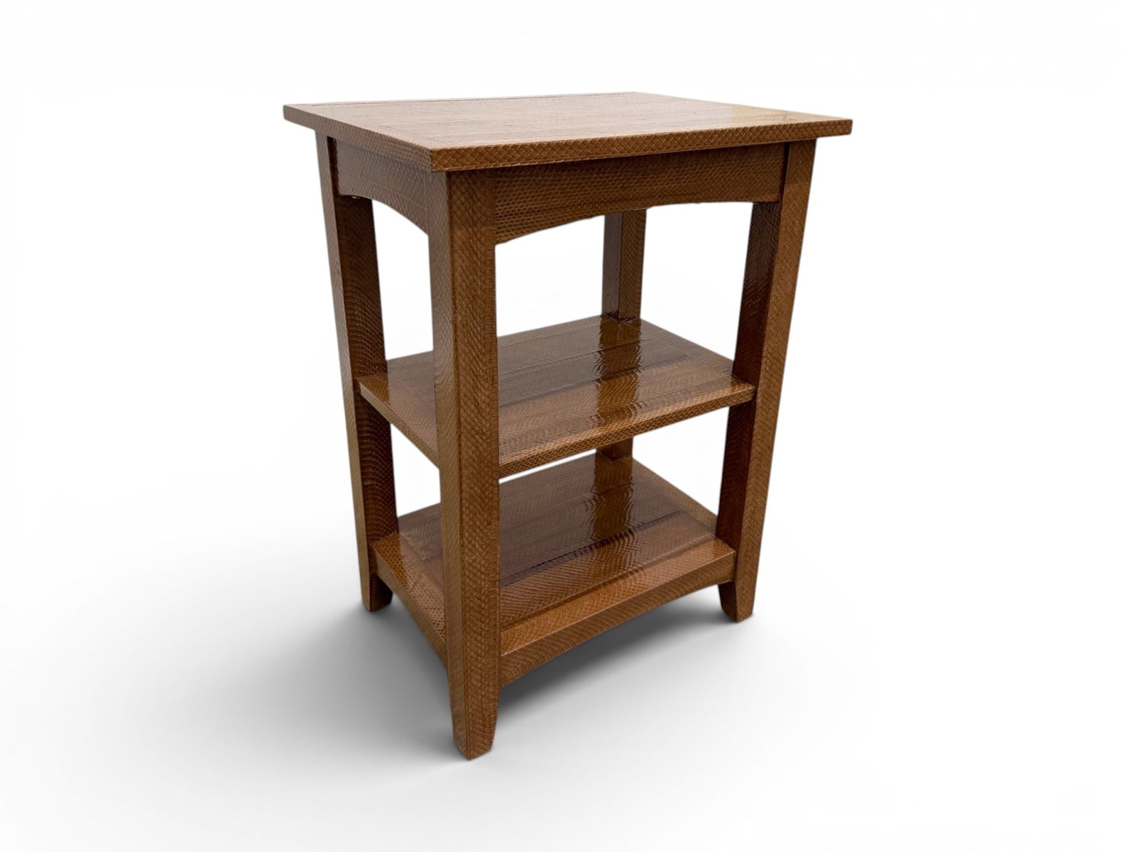 Karl Springer Style Camel Cobra Side Table (1 of 11)