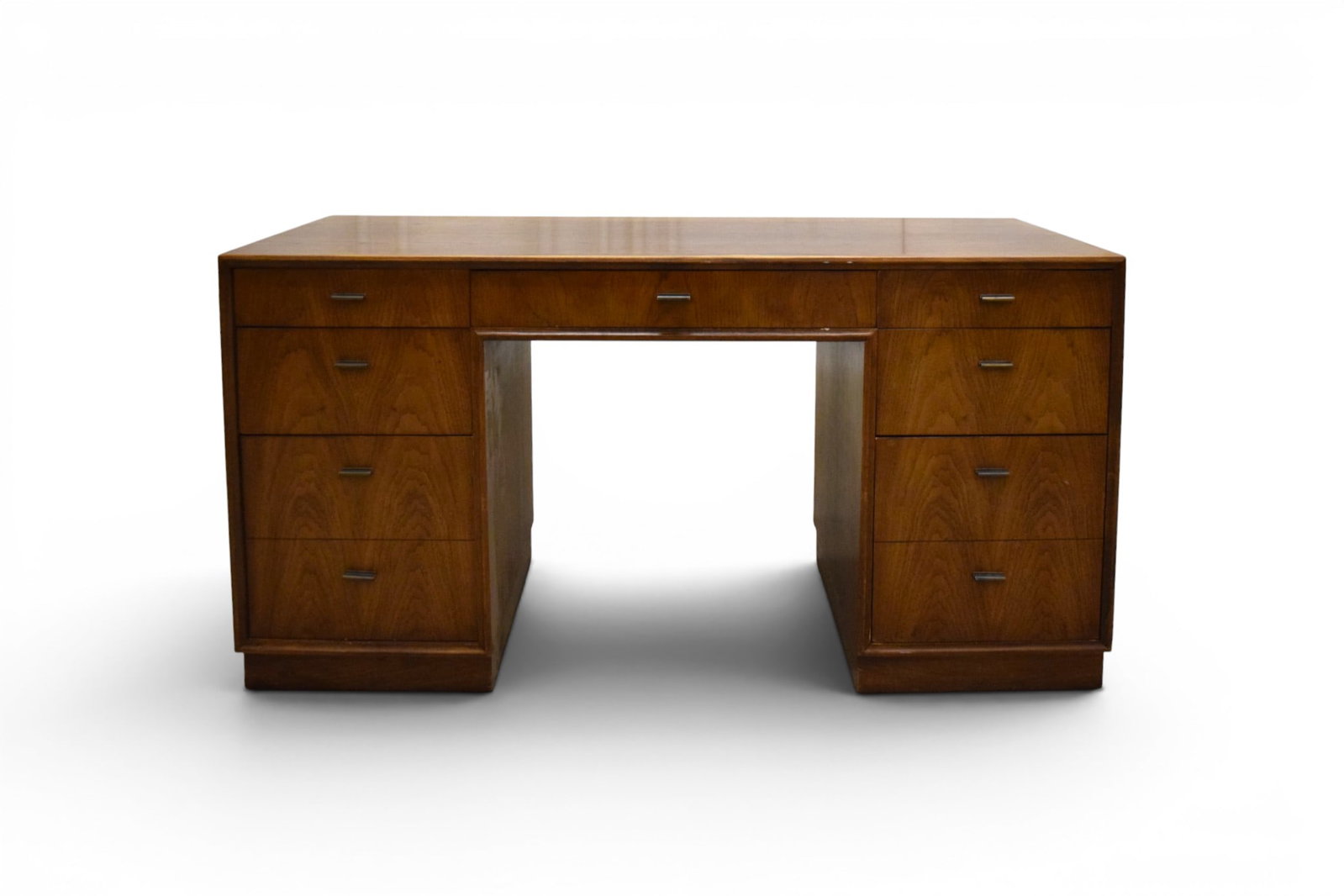 Founders Patterns 16 Desk: Founders "Patterns 16" desk. Founders label on drawer interior. Dimensions: H: 29.25" W: 56" D: 24"