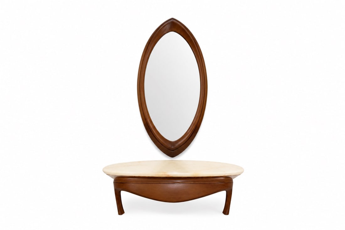 Syroco 2 Part Wall Console & Mirror (1 of 17)
