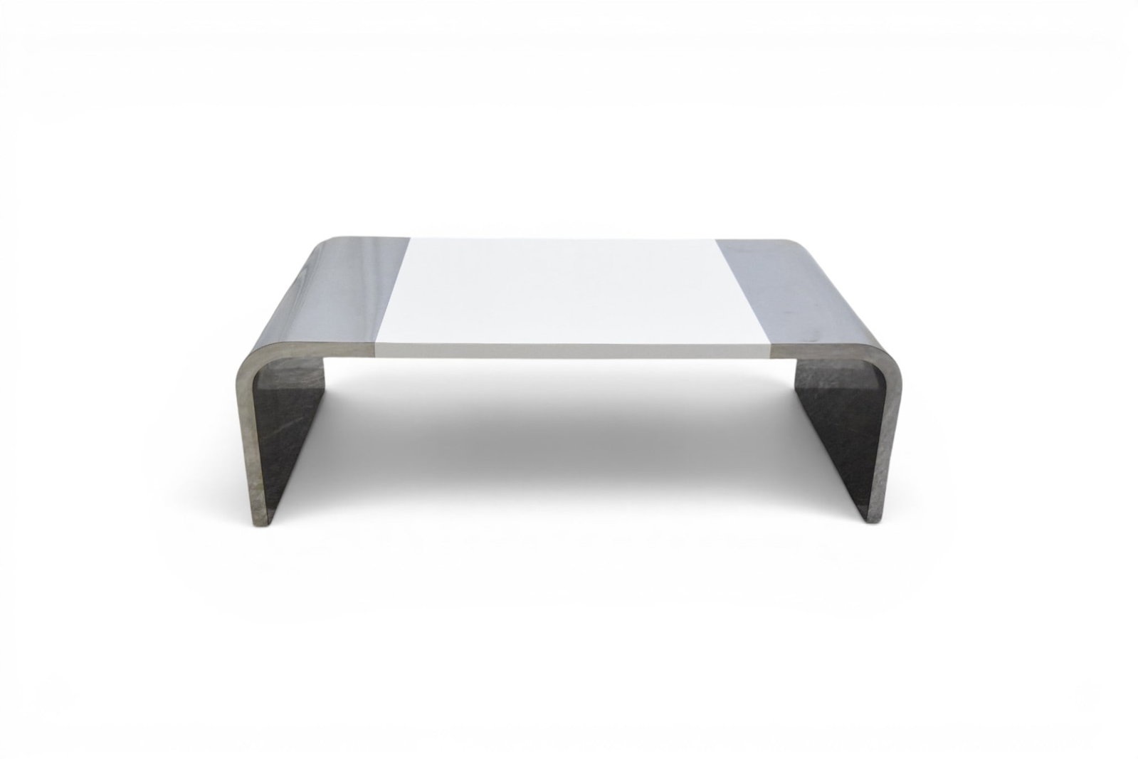 Chrome & Laminate Waterfall Coffee Table (1 of 9)