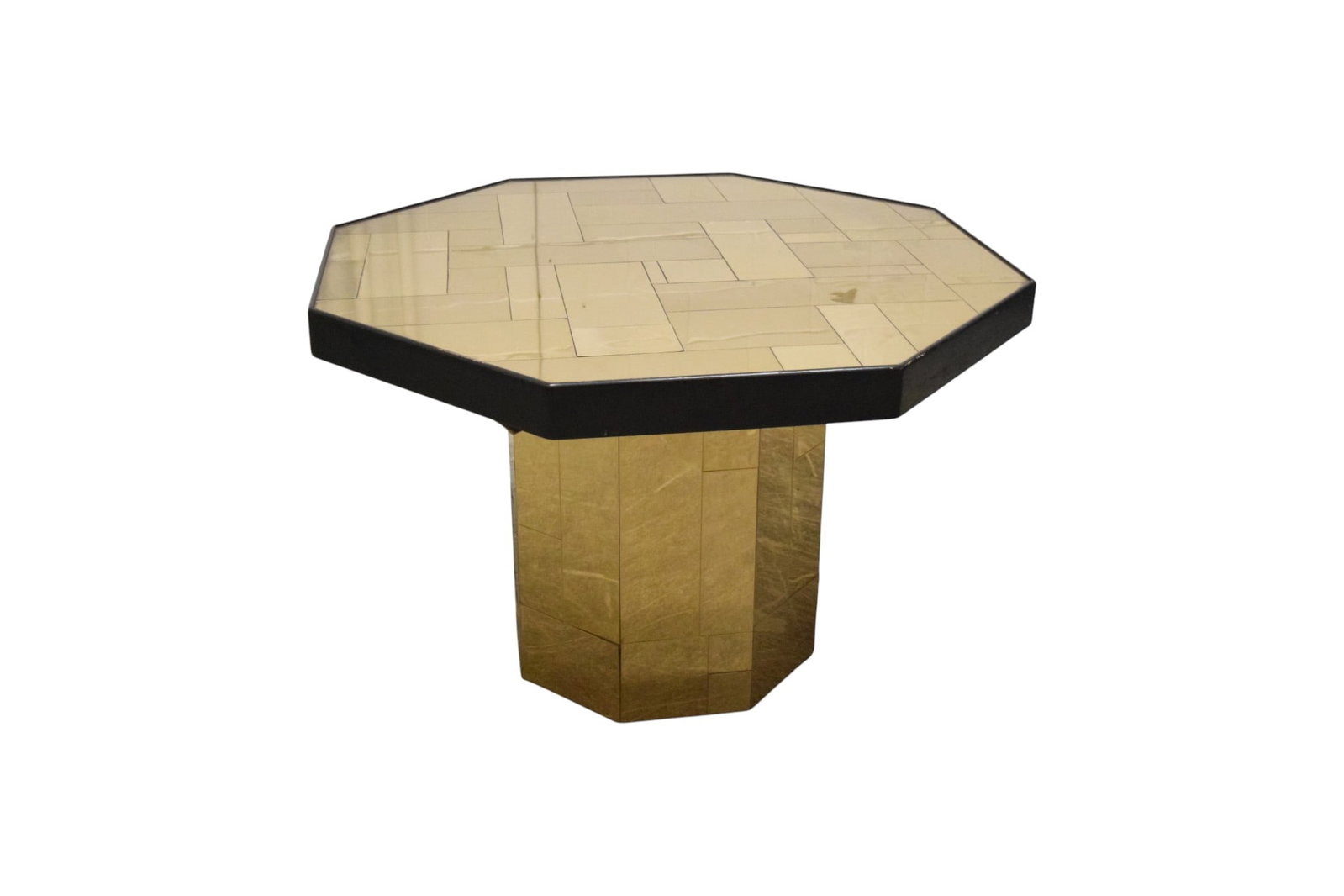 Paul Evans Style Patchwork Octagonal Dining Table - 3