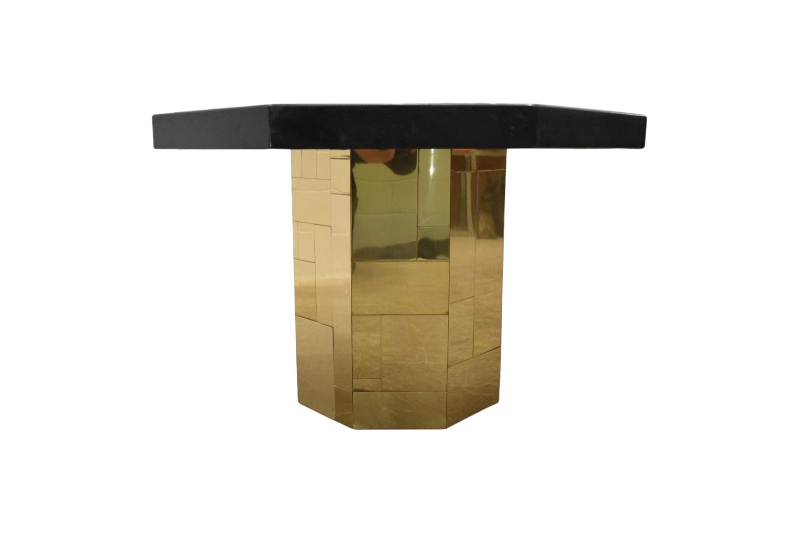 Paul Evans Style Patchwork Octagonal Dining Table - 5