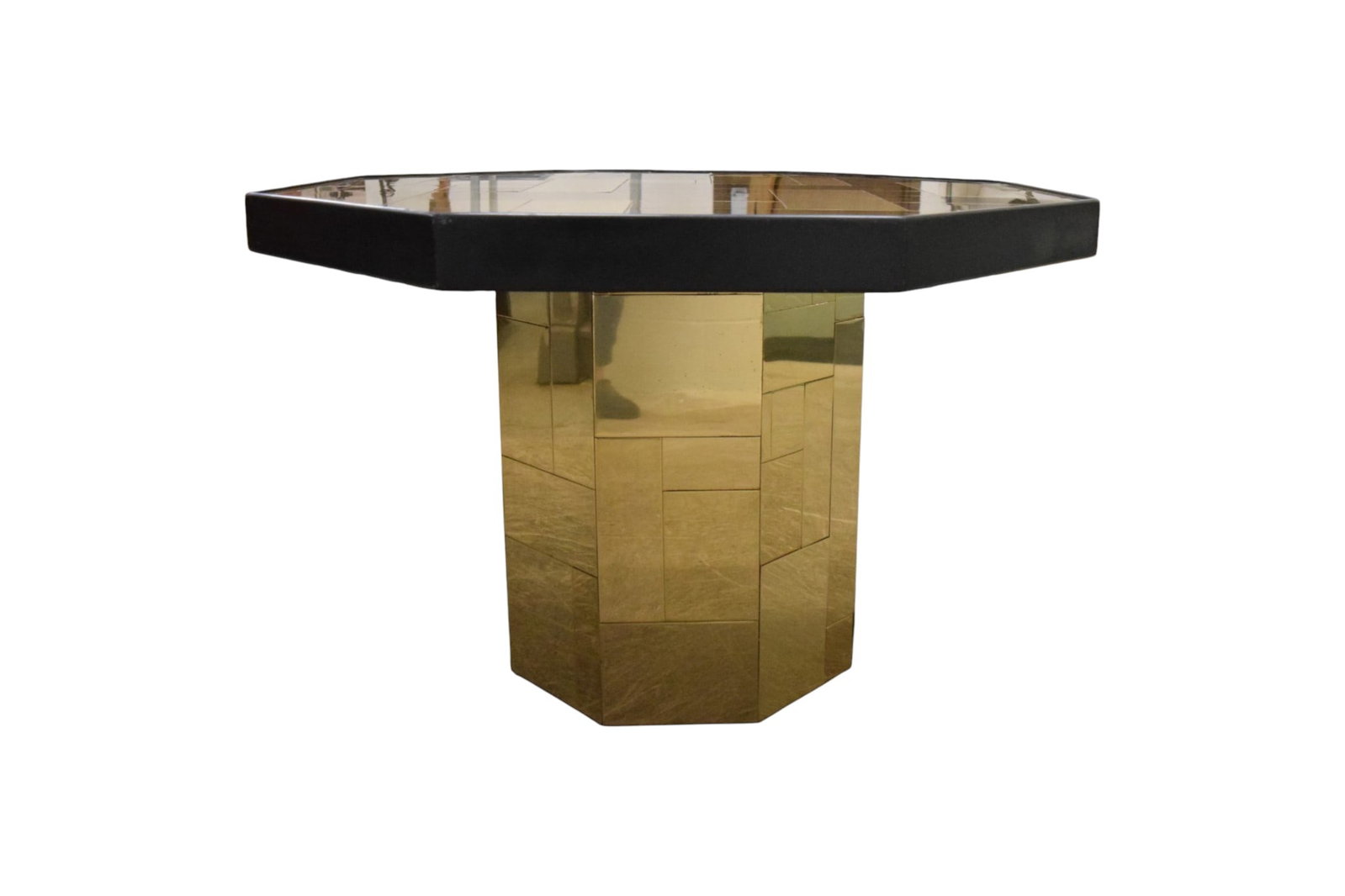 Paul Evans Style Patchwork Octagonal Dining Table - 6