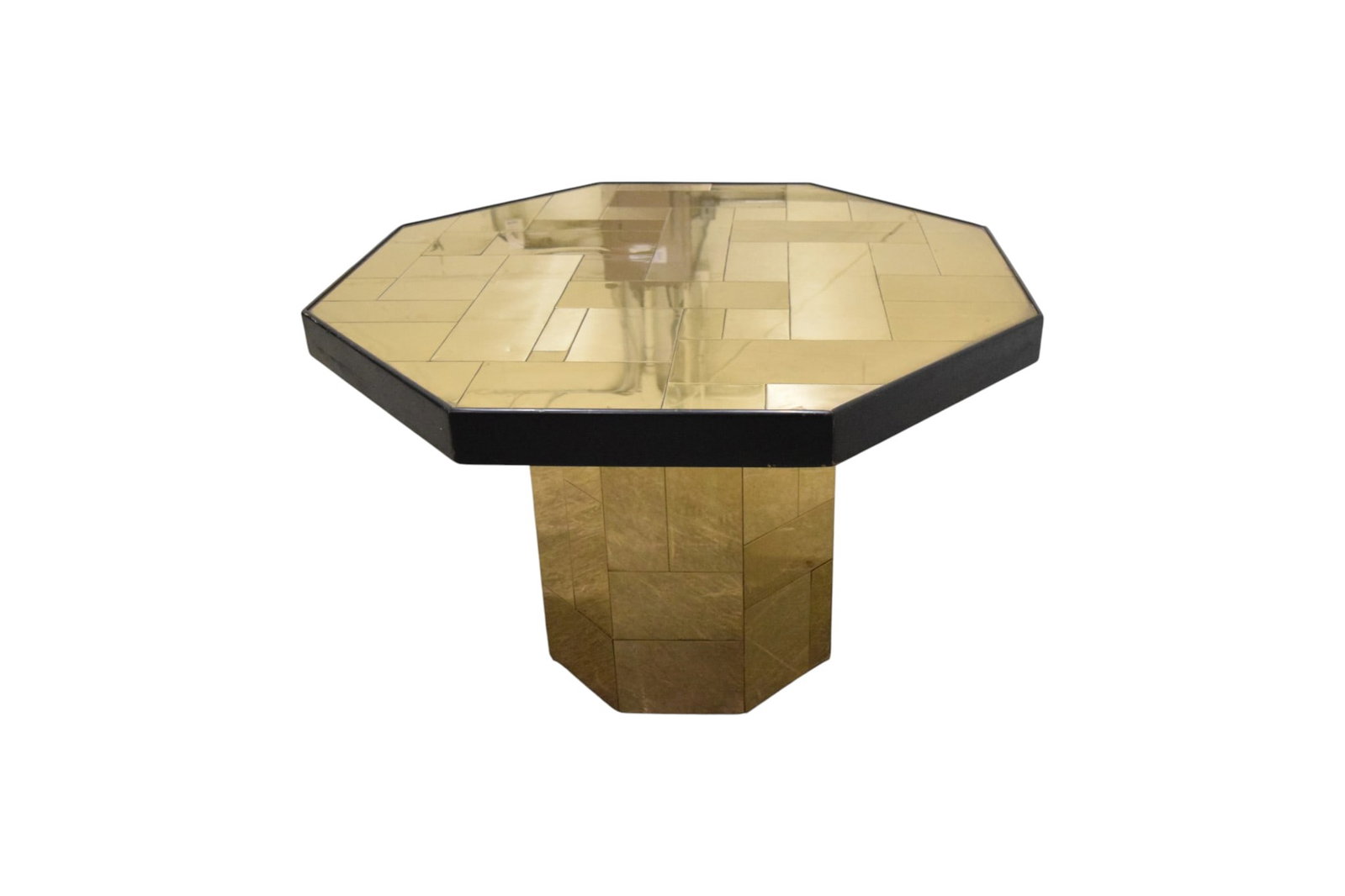 Paul Evans Style Patchwork Octagonal Dining Table - 7