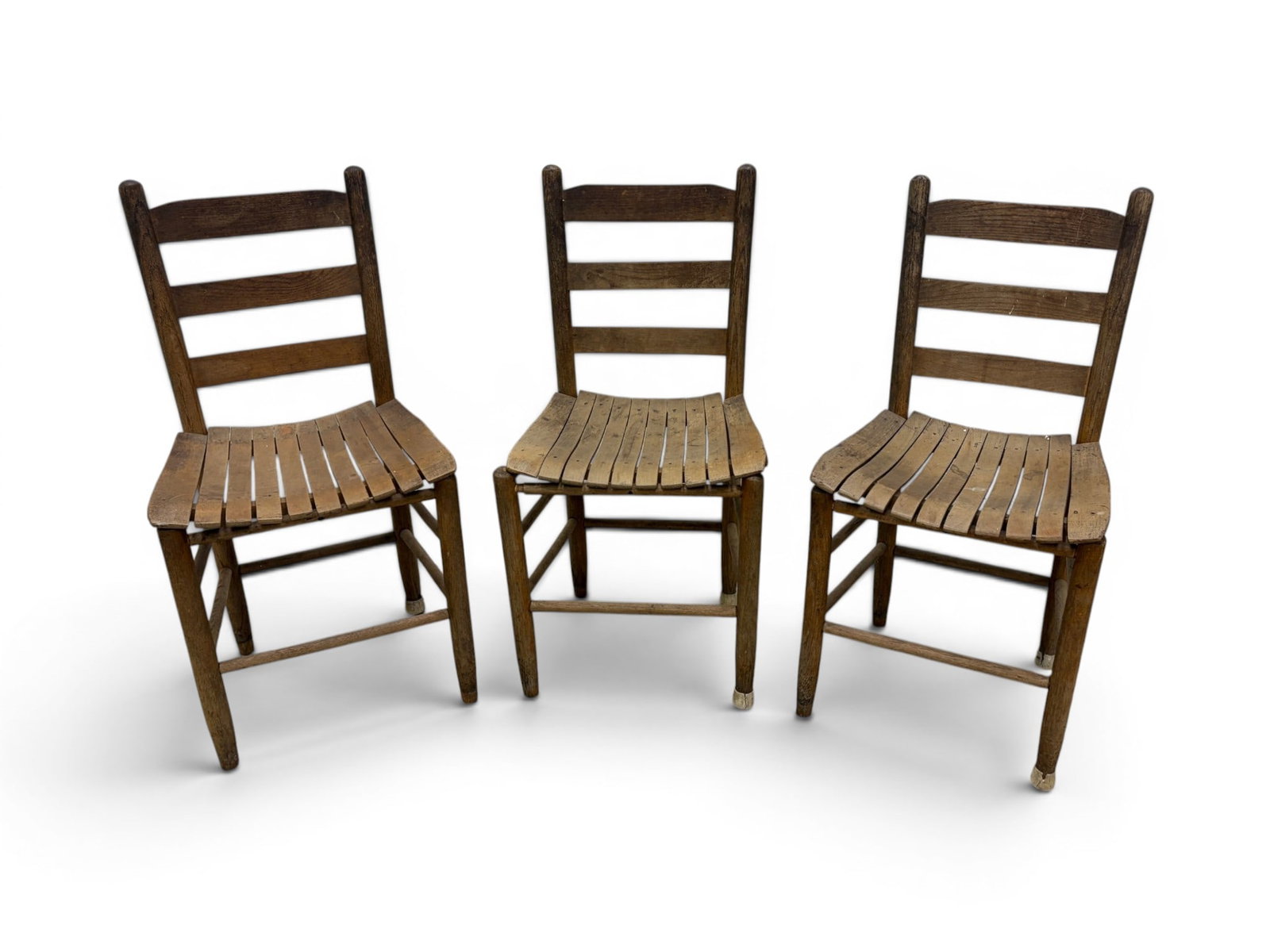 3 Primitive Ladderback Chairs (1 of 11)