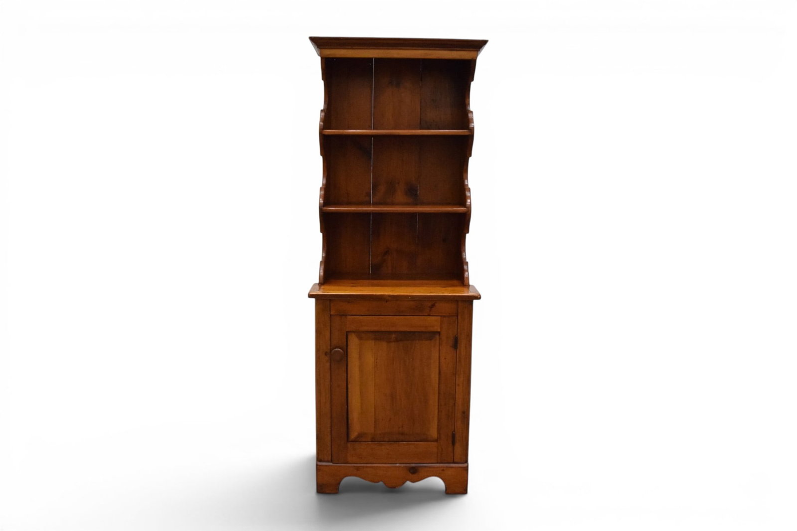 19th Century Pine Step Back Cupboard (1 of 9)