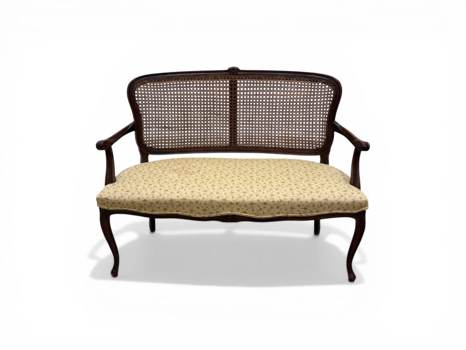 Louis XV Style Caned Settee (1 of 13)