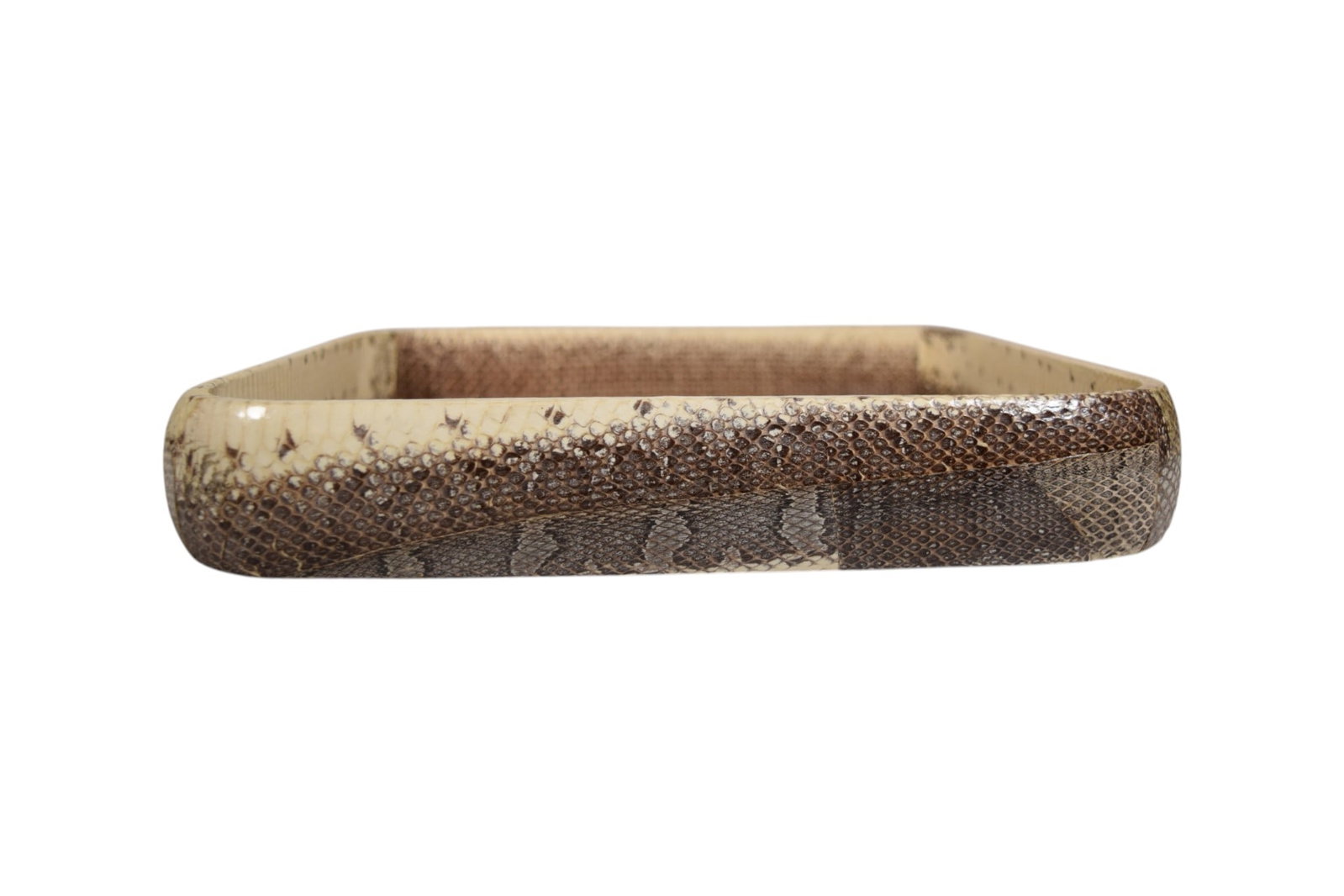 Karl Springer Style Python Skin Tray - 5