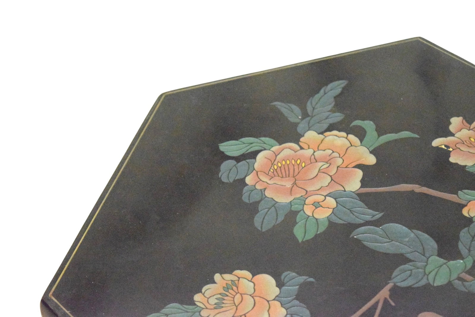 Chinese Lacquer Stool / Side Table - 8