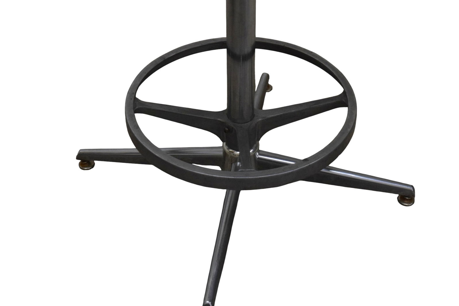 4 Wicker & Chrome Stools - 8