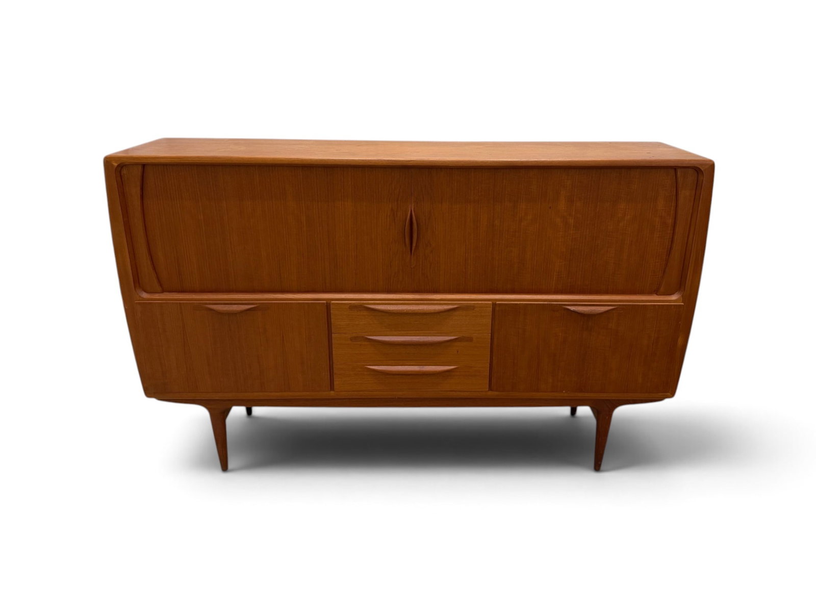 Johannes Andersen Solid Teak Danish Sideboard - 2