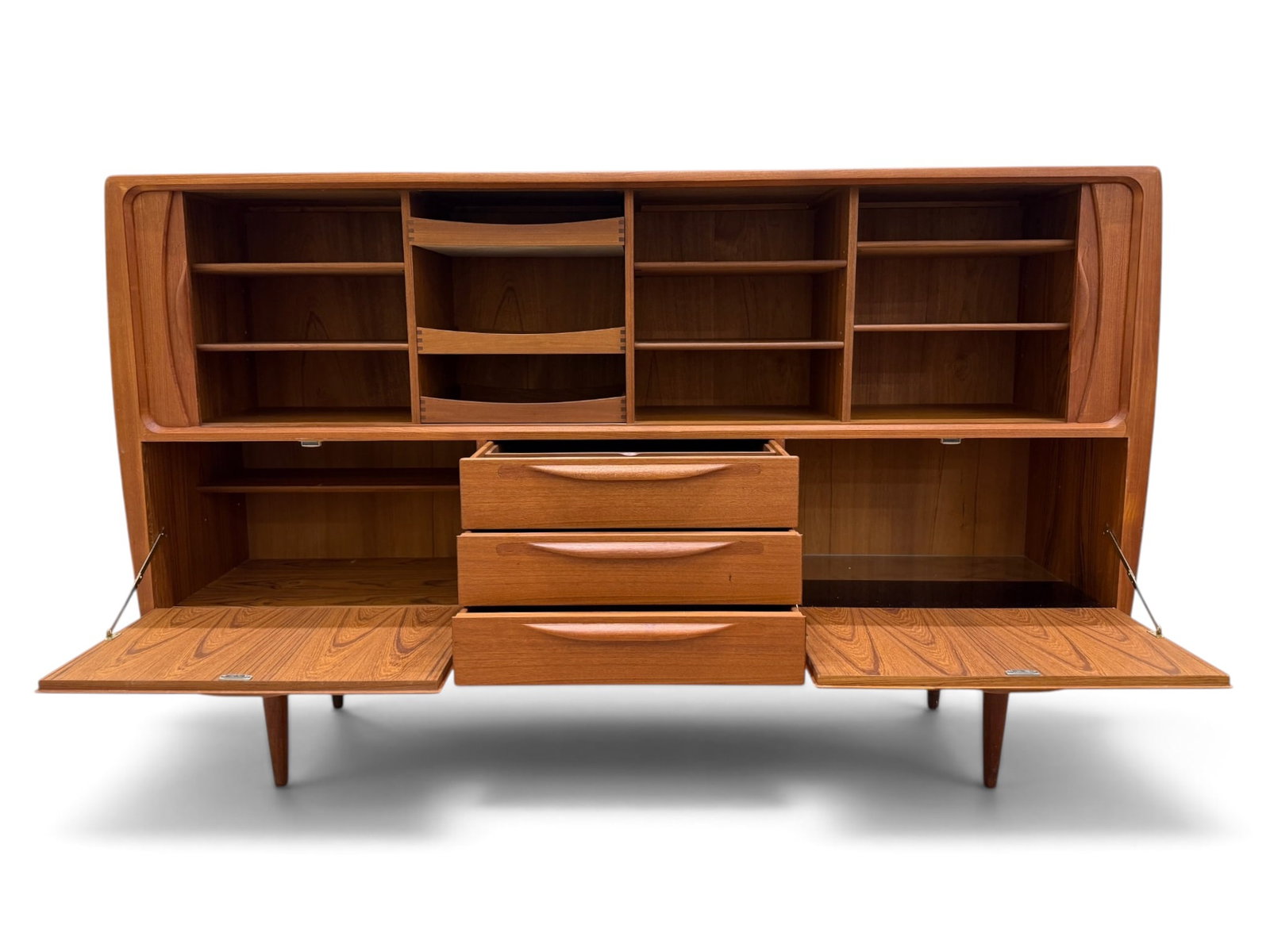 Johannes Andersen Solid Teak Danish Sideboard - 4