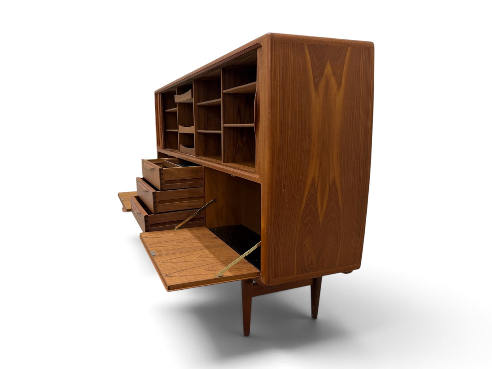 Johannes Andersen Solid Teak Danish Sideboard - 5