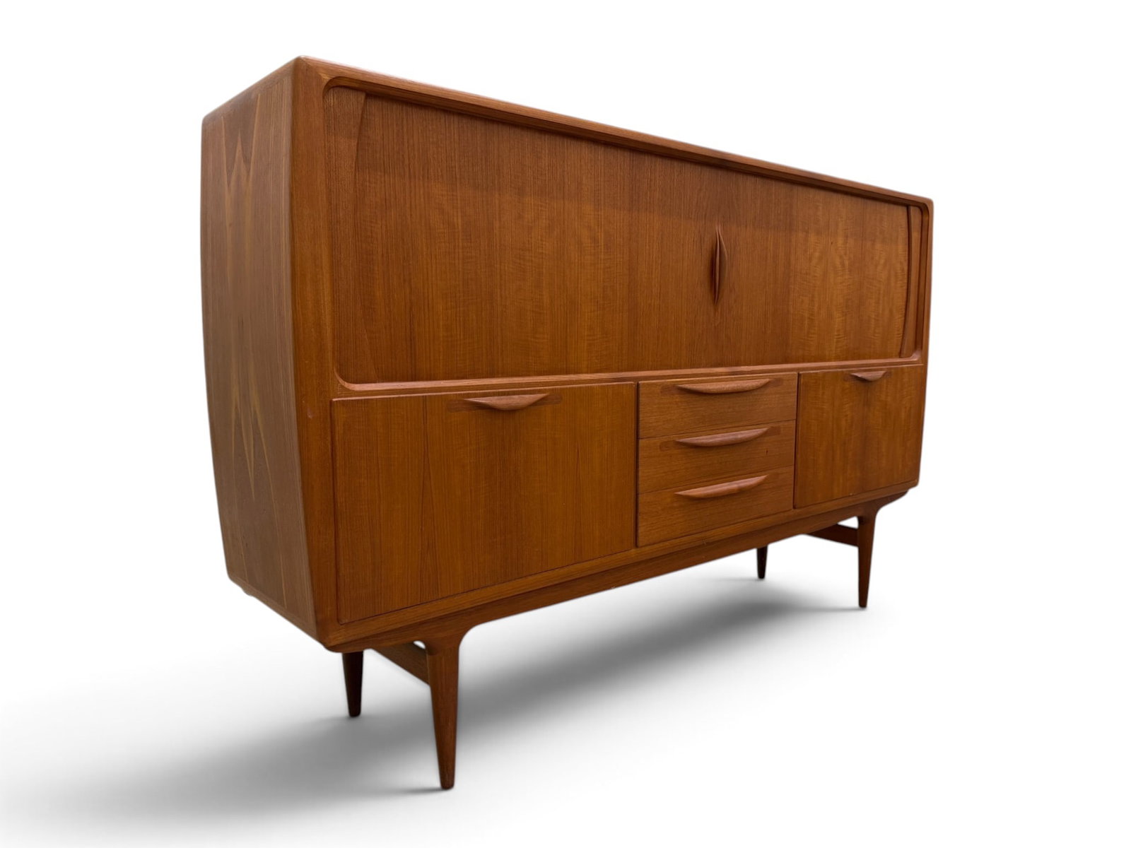 Johannes Andersen Solid Teak Danish Sideboard - 6