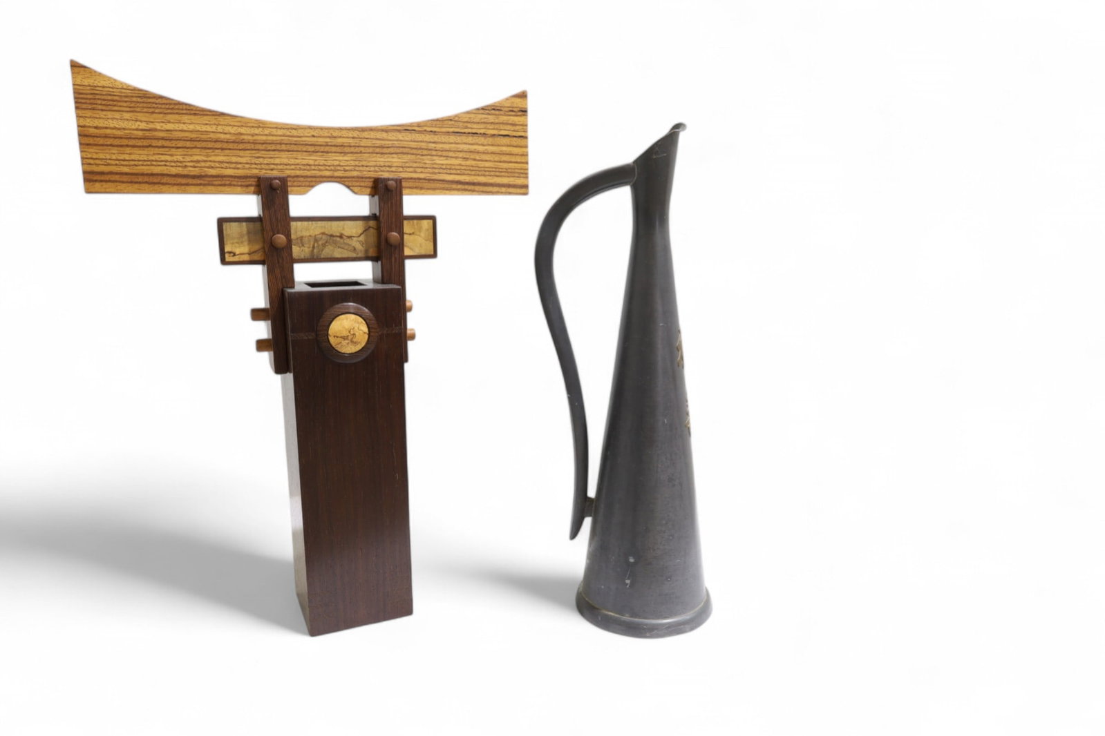 Oriental Pitcher & Wood Carving (1 of 6)